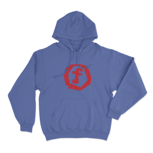 Flashgitz F Logo Unisex Hoodie Blue