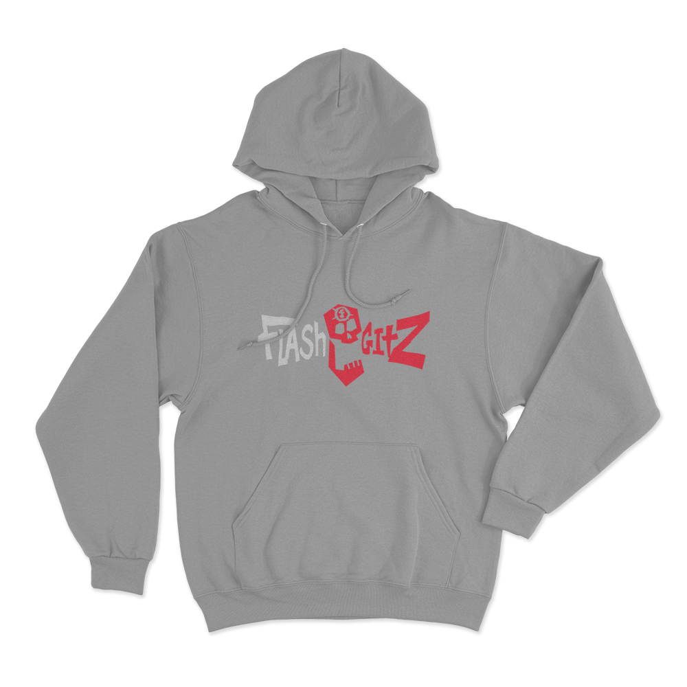 Flashgitz Logo Unisex Hoodie Grey Flashgitz Logo Unisex Hoodie Grey
