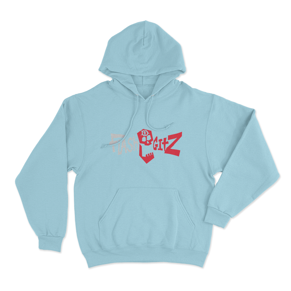 Flashgitz Logo Unisex Hoodie Sky Blue Flashgitz Logo Unisex Hoodie Sky Blue