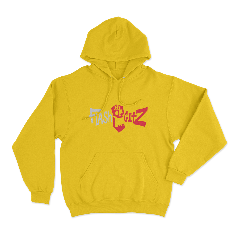 Flashgitz Logo Unisex Hoodie Yellow Flashgitz Logo Unisex Hoodie Yellow