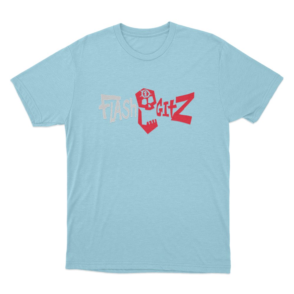 Flashgitz Logo Unisex T Shirt Sky Blue Flashgitz Logo Unisex T Shirt Sky Blue