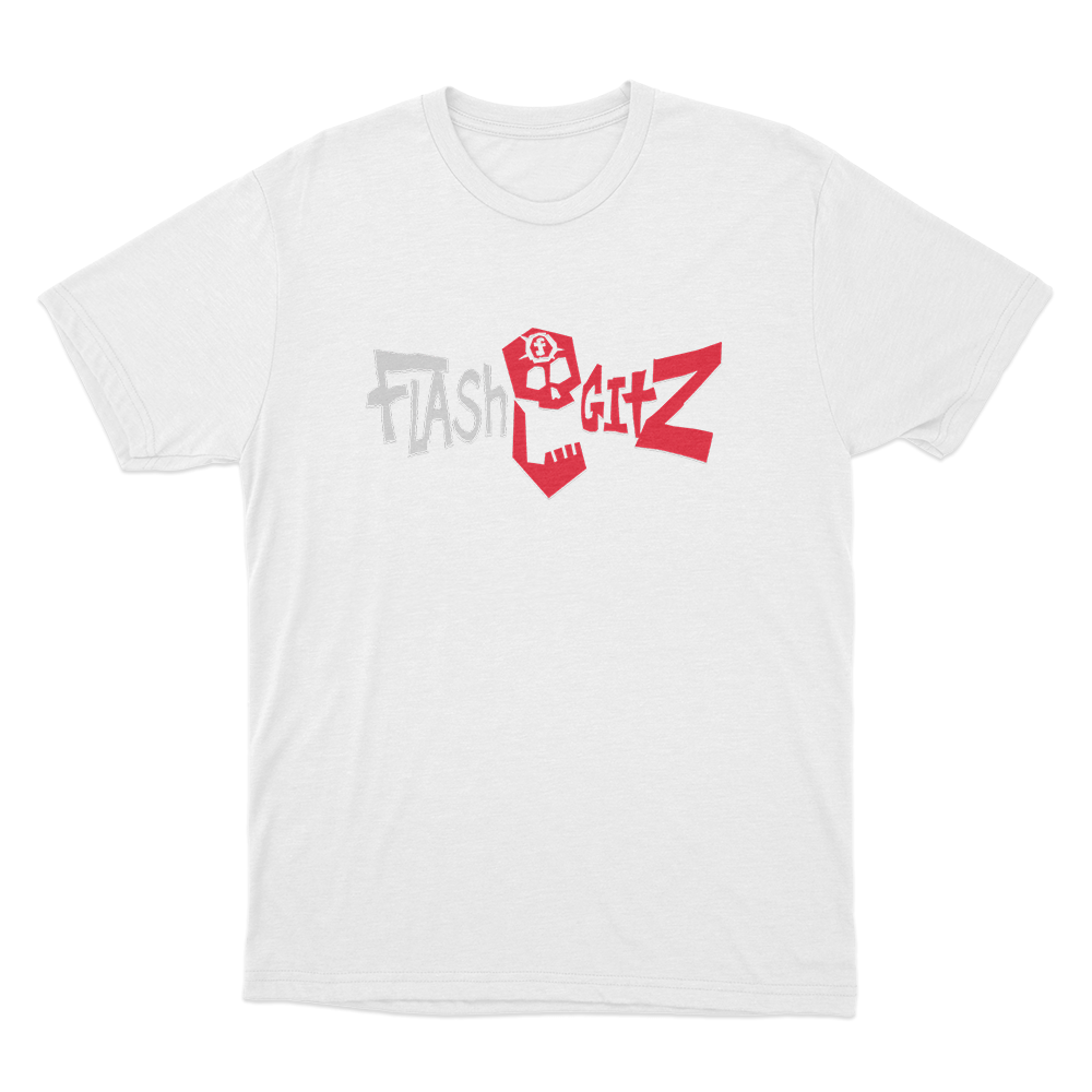 Flashgitz Logo Unisex T Shirt White Flashgitz Logo Unisex T Shirt White
