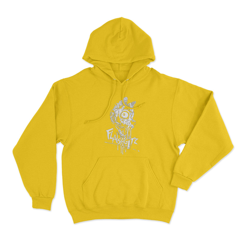 Flashgitz Lupus Mortem Unisex Hoodie Yellow Flashgitz Lupus Mortem Unisex Hoodie Yellow
