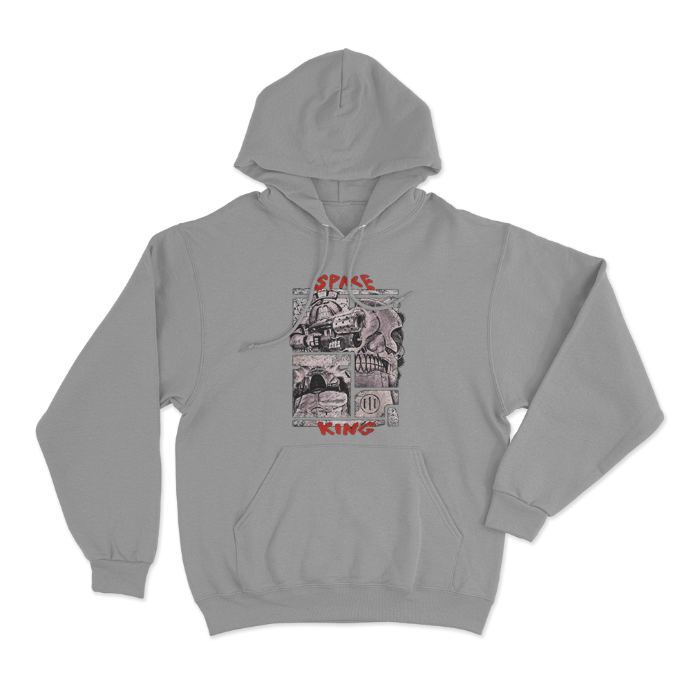 Flashgitz - Space King Unisex Hoodie Grey Flashgitz Space King Unisex Hoodie Grey