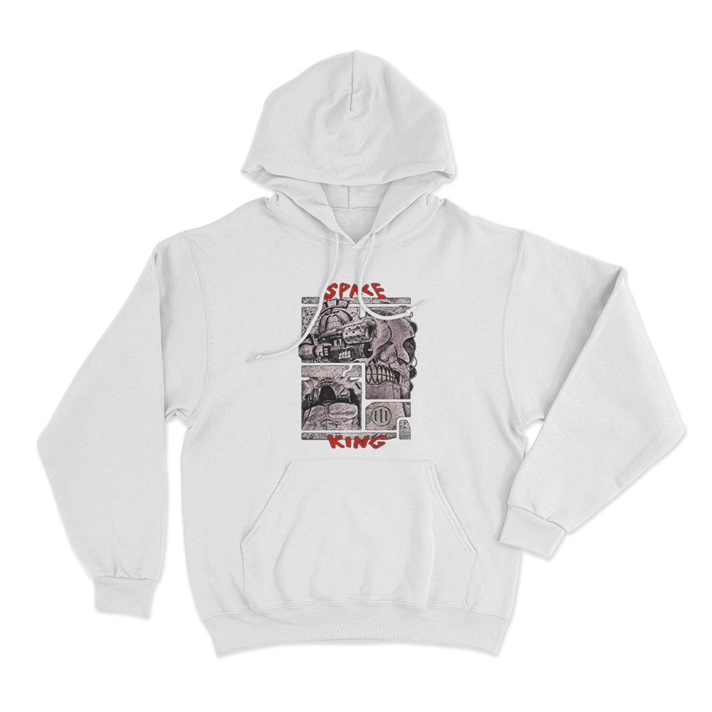Flashgitz - Space King Unisex Hoodie White Flashgitz Space King Unisex Hoodie White